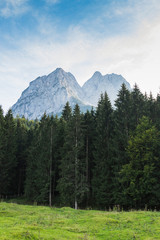 Landscape view Bavarian Alps, Germany, Europe