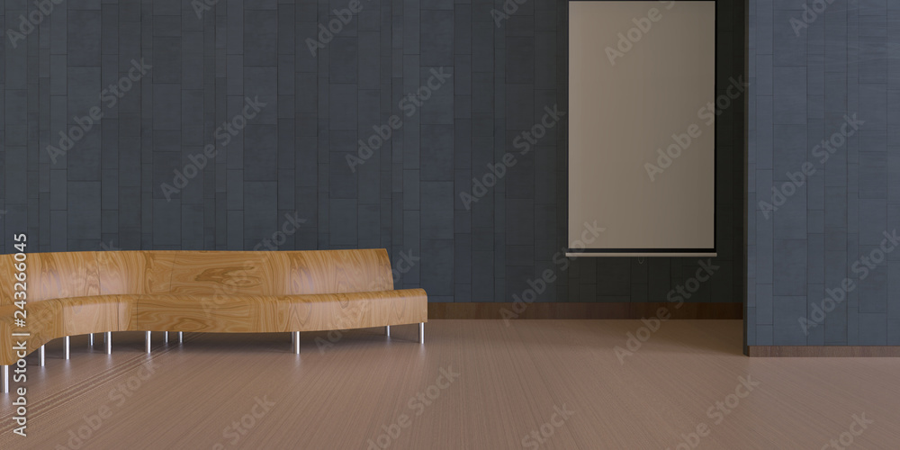 Poster lounges and gallery simple, modern and elegant exhibit to architectural elements display