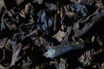 Tea texture background. Macro close up