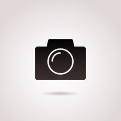 Camera, photography vector icon isolated on white background.