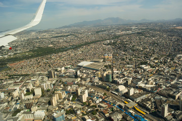 Aerial view of brazilian city (Duque de Caxias - Rio de Janeiro)