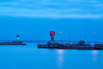 Hafeneinfahrt in Sassnitz