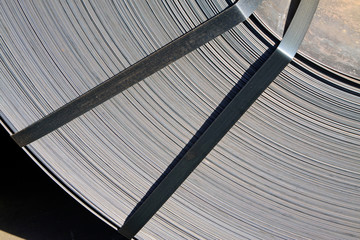 strip steel in the bulk terminal