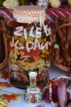 Jar of pickles,romanian pickles
