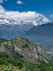 Mountain landscape in the Susa valley, Piedmont