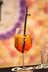 Tequila sunrise cocktail 
