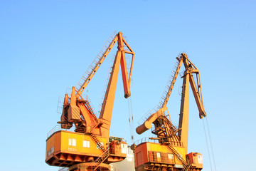 Fototapeta premium Portal crane local features