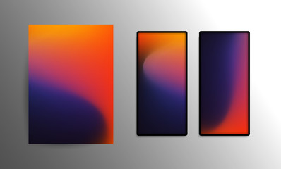 Abstract Wallpaper for Smart Phone or Tablet - Modern Progressive Colorful Background or Design Element Template - EPS 10 Vector Illustration 