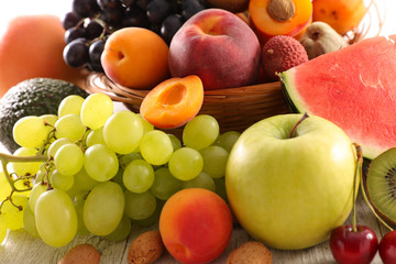 Naklejka na ściany i meble assorted fresh fruit
