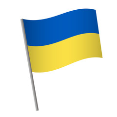 Ukraine flag icon.