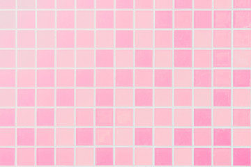 White or Pink ceramic wall and floor tiles abstract background. Design geometric mosaic texture for the decoration of the bedroom.