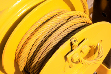 yellow steel wire rope