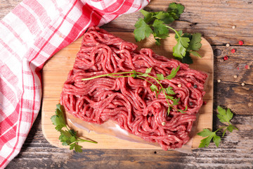 raw minced beef