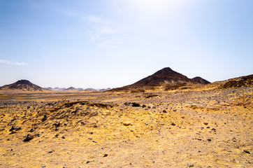 Fototapeta na wymiar エジプトの黒砂漠
