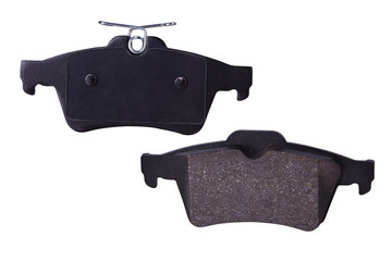 Car brake pads, isolated on white 