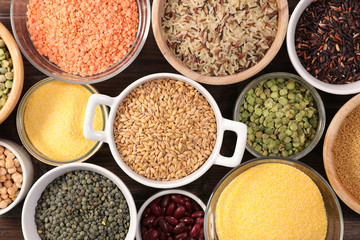 assorted grain and cereal