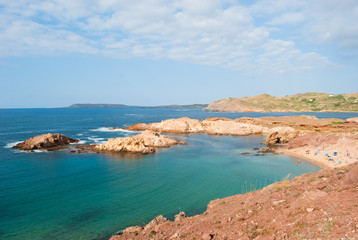 Coastline of Pregonda area with Salairo bay