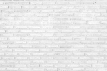 White brick wall texture background.