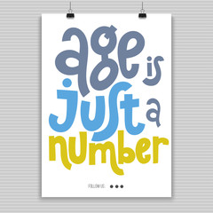 Irreverent Birthday. Poster with hand drawn vector lettering.