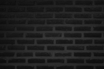Black in dark brick wall texture background.