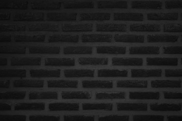 Black in dark brick wall texture background.