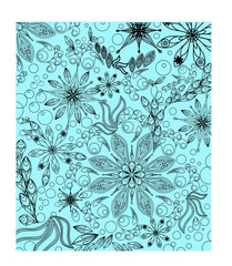 simple doodling seamless pattern, background, vector design