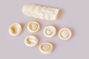 Medical rubber fingertips (latex)