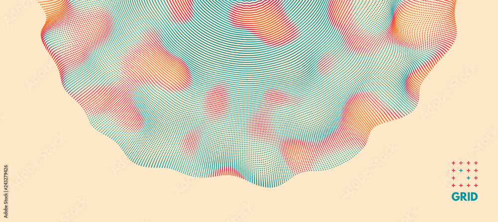 Wall mural abstract background with color circles. vector illustration.