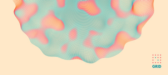 Abstract background with color circles. Vector illustration.