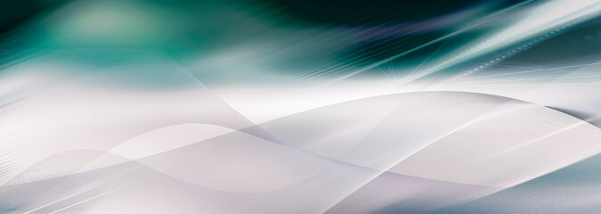 Naklejka premium linien wellen bewegung banner