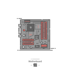 Motherboard - Line color icon