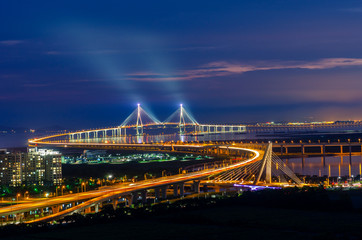 Fototapeta na wymiar incheon bridge,South Korea.