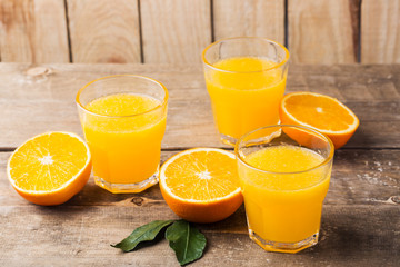 Orange Juice Drink in Glasses