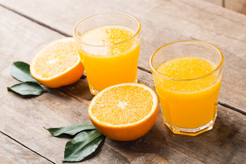 Orange Juice Drink in Glasses