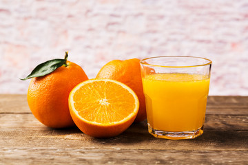 Orange juice with beautiful background