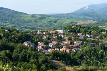 Summer panorama Republic of San Marino.