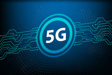 5G communication wifi technology concept