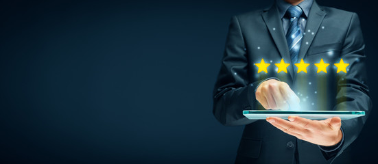 Feedback, review and rating concepts