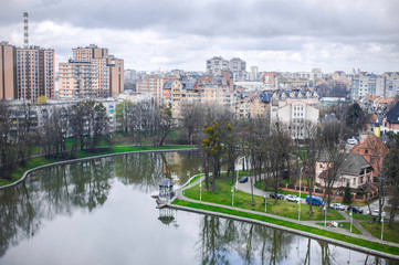 Obraz premium center of Kaliningrad city near the upper pond