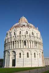 Baptistry of St. John, Pisa, Tuscany, Italy.