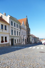Street in the center of Kutna Hora, Czech republic