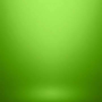 Empty green studio room background, used as background for display your products