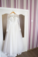 bridesmaid dress in the interior