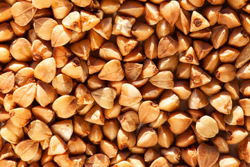 buckwheat grain macro, background, texture