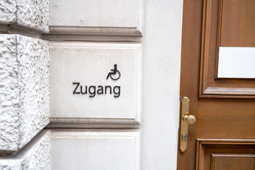 Behindertenzugang für Rollstuhlfahrer