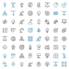 solution icons set