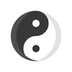 Yin yang vector, Chinese New Year related flat icon