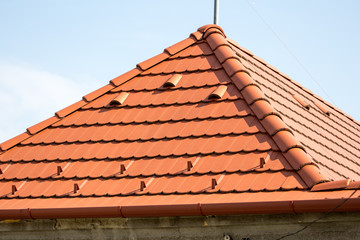 red tile roof