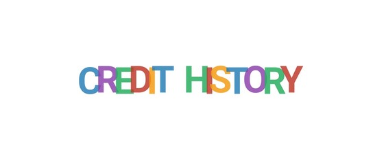 Credit history word concept