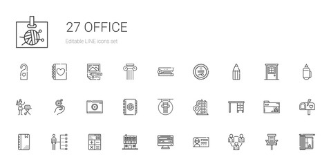 office icons set